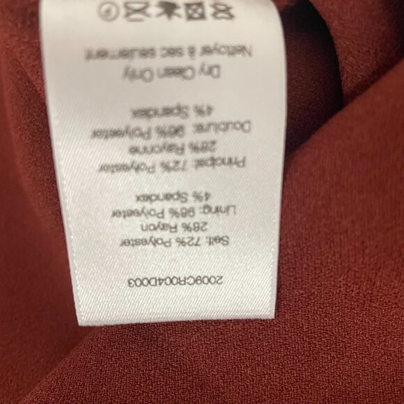 Veronica Beard Briony Satin Wrap Dress • Rust Copper Sleeveless Midi Size 8 - Picture 8 of 8